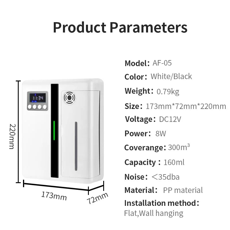 App Controlled Mountable Bluetooth Scent Machine Aroma Diffuser 200ml